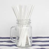 Buy cheap OEM And ODM Plain Solid White Paper Straws 100PCS Environmental Protection from wholesalers