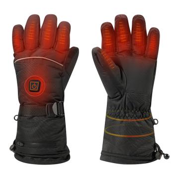 Quality Ski Full Leather Rechargeable Heated Gloves Windproof Waterproof Women Ski for sale