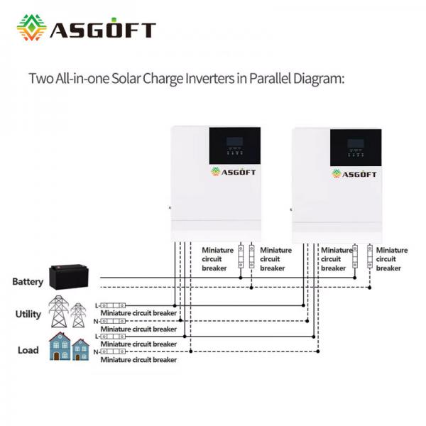 Quality 48Vdc 5000W On Off Grid Hybrid Inverter Stand Alone Solar Inverter Battery for sale