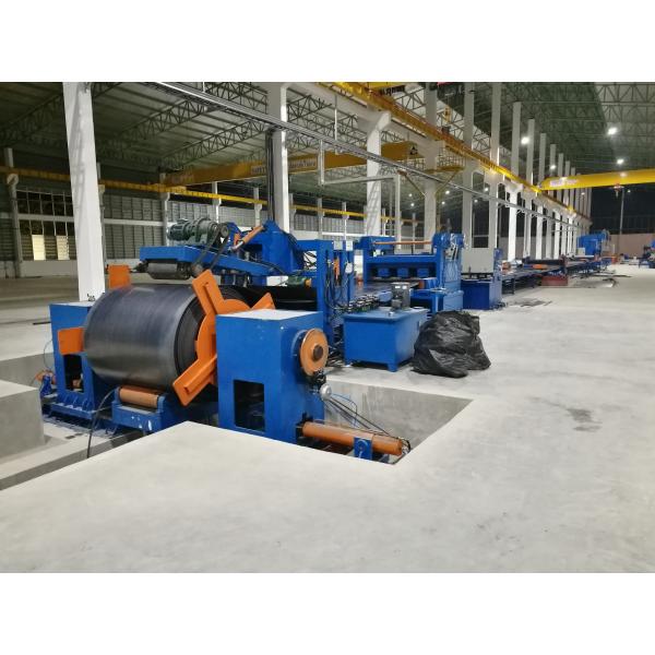 Quality Standard cut to length line , hot rolled mild steel light pole machine for 6m 8m 14m for sale