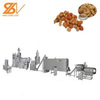 China Dog Cat Fish Feed Pet Food Extruder Machine Processing Machine Bulking Equipment 100-1000kg / H factory