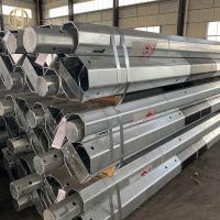 Quality Telescopic Galvanized Steel Pole Well Finished Welding Long Service Life for sale
