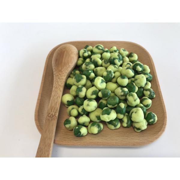 Quality HALAL Certificate Yellow Wasabi Green Peas Snack Vitamins Contain Bulk Packing for sale