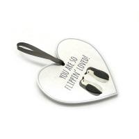 China White Love Shape Wooden Wall Plaques , Small Wooden Plaques With Sayings factory