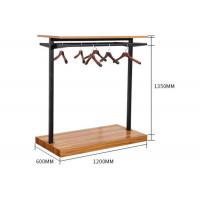 China MDF Wood Flooring Stand Garment Display Stands For Retail Shop 120x60x132cm factory