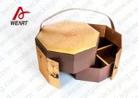 China Golden Coated Customized Cardboard Gift Boxes With Lids CMYK Printing factory