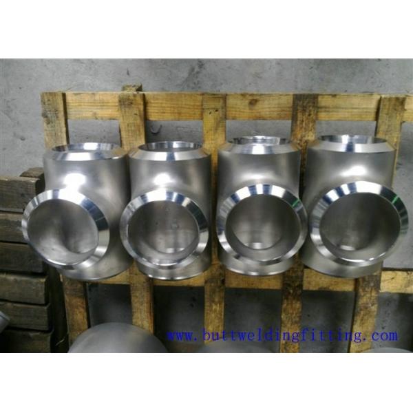 Quality seamless Stainless Steel Tee , single slit pipe wall thickness 1 / 2 " NPS Sch5S for sale