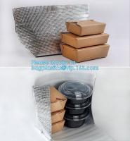 China Reusable Aluminium Foil Lunch Food Delivery Non Woven Insulated Thermal Cooler Bag,hot food delivery Use Aluminum Foil i factory