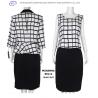 China neck designs for woman suit with black skirt factory