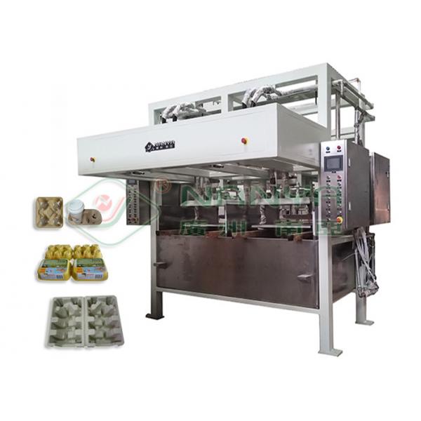 Quality Low Noise Pulp Tray Making Machine / Paper Corner Protector Forming Equipment for sale