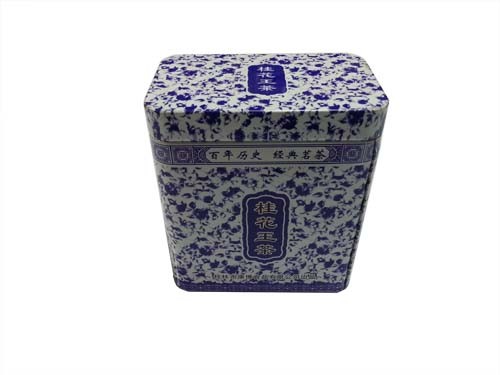 Quality Rectangular Tin Tea Canisters For Tieguanyin And Wuloog Tea Packing for sale