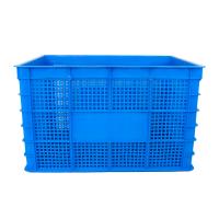 China Food Grade Stackable Vented Mesh Plastic Vegetable Crates for Bread Bakery Trays factory