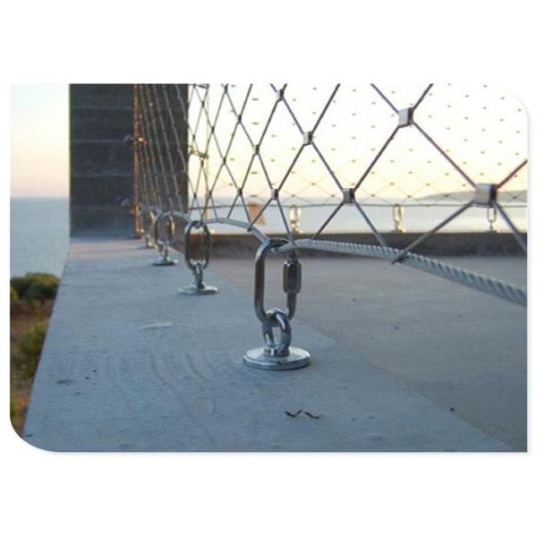 Quality Rhombus Woven Stainless Steel Rope Net Unique Indestructible SGS Certificated for sale