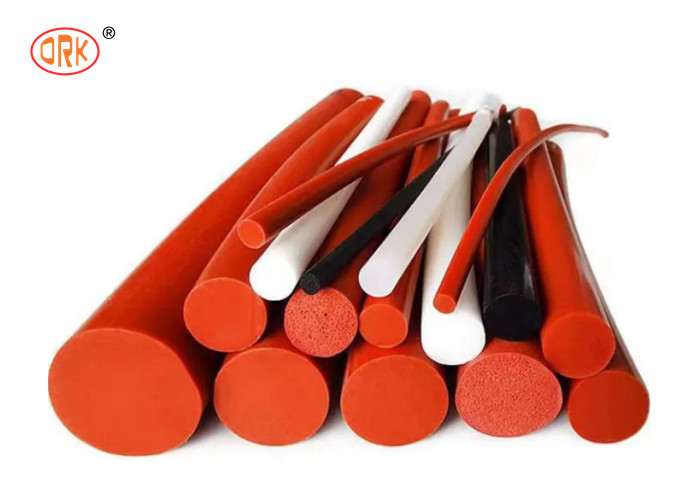 China Red Silicone Extruded Strip Rubber Foam Sponge O Ring Seal Cord factory