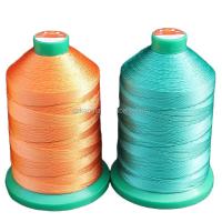China UV Proof 16oz Bonded Sewing Thread High Tenacity Polyester Thread Cone Material Plastic factory