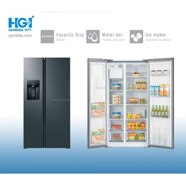 Quality HGI 70in French Door Refrigerator With Water Dispenser Digital Inverter 587 Ltr for sale