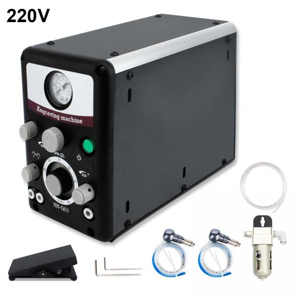 Quality 220V 50HZ Jewelry Engraving Machine Double Headed Pneumatic Jewelry Engraver for sale