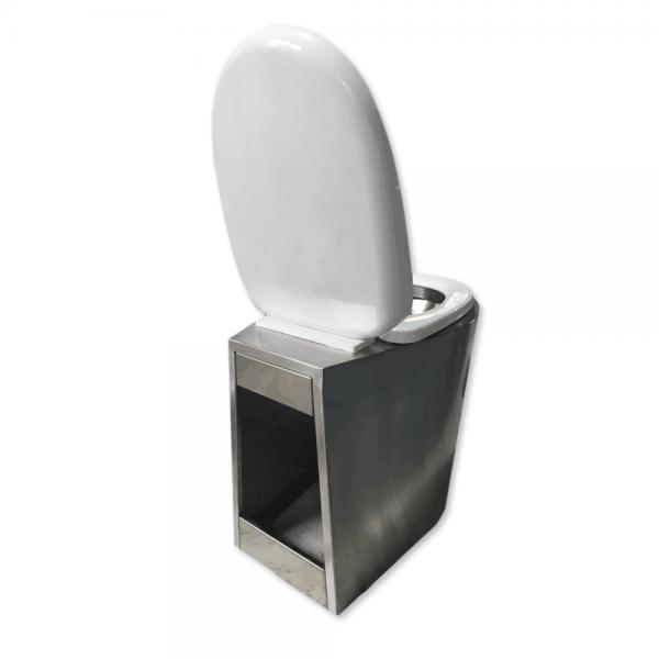 Quality 3L 6L Flush Volume Stainless Steel Prison Toilet SS304 For High Speed Rail for sale