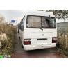 China Used TOYOTA coaster bus TOYOTA 1HZ diesel engine 30 leather seats school bus coach bus travel bus factory