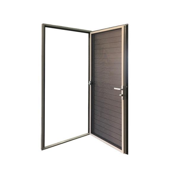 Quality Soundproof Fiberglass Louvered Doors , Grey Aluminium Door With Louvers for sale