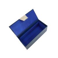 China Recyclable Luxury Gift Boxes High End Blue Rigid Cardboard Packaging Boxes factory