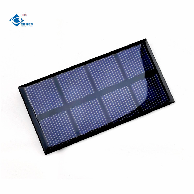 China 2V Customized Small Epoxy Solar Panels ZW-8343 Transparent 0.48W Poly Silicon factory