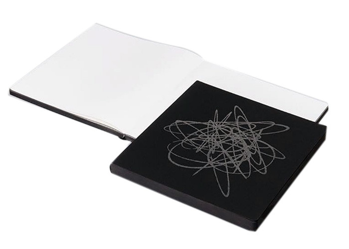 China Black Color Custom Printed Notebooks Square Shape A4 / A5 / A6 Size Available factory