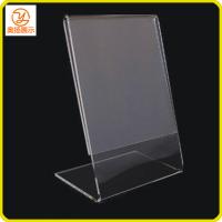 China Customized Tabletop L shape acrylic sign holder factory