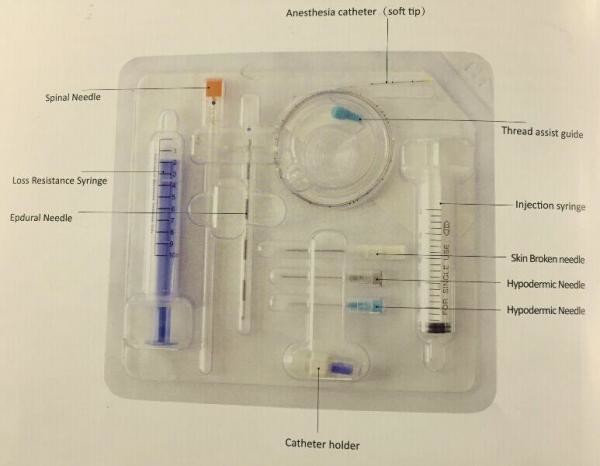 Quality Safe Epidural Anesthesia Catheter Transparent Medical Grade PVC for sale
