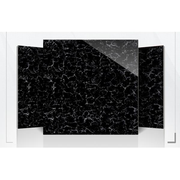 Quality Double Layer Polished Ceramic Floor Tiles Black And White 600*600mm for sale