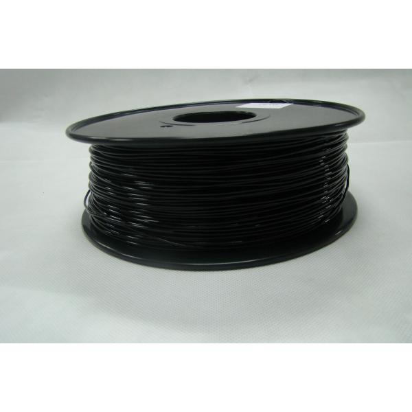 Quality 1.75mm / 3.0 mm Temperature Resistance PETG Black Filament 1.0KG / Roll for sale
