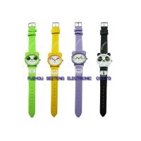 China multicolor PU carton watch lovely kid's watch factory