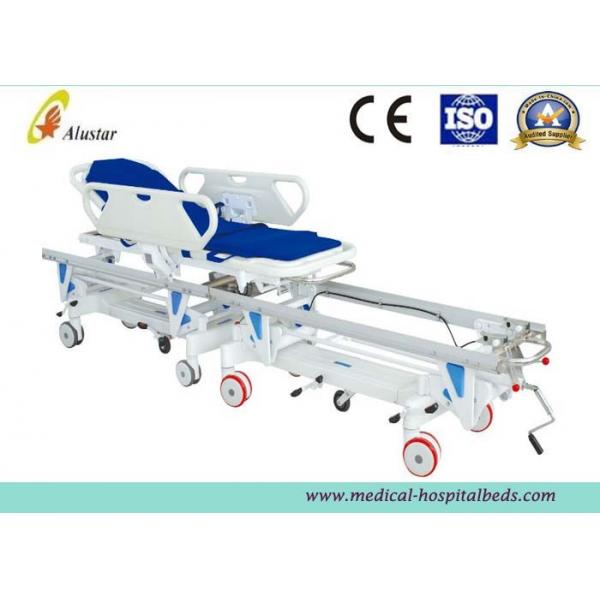 Quality Alloy Aluminum Hospital Stretcher Trolley, Transfer Cart With Central Controlled Braking System ALS-ST009 for sale