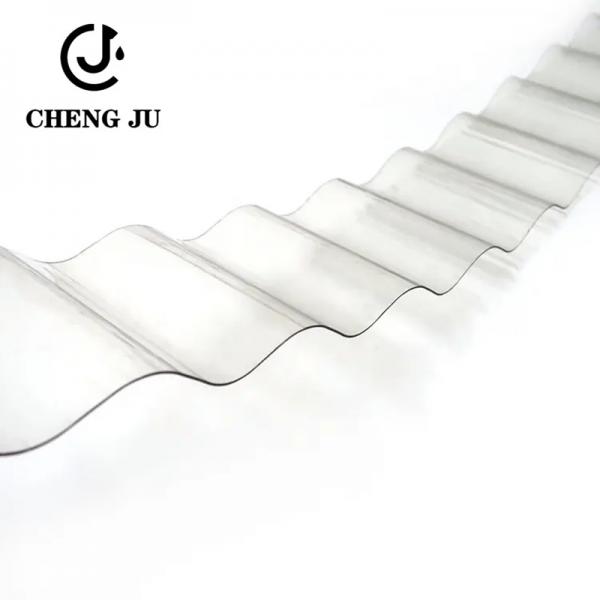 Quality 6000-12000mm Optional Clear PVC Corrugated Fiber Resin Transparent Roofing Sheet Tiles for sale