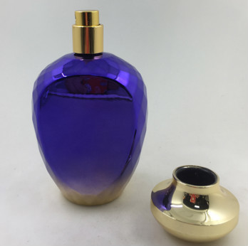Quality empty gradient conical collectible perfume bottles for sale