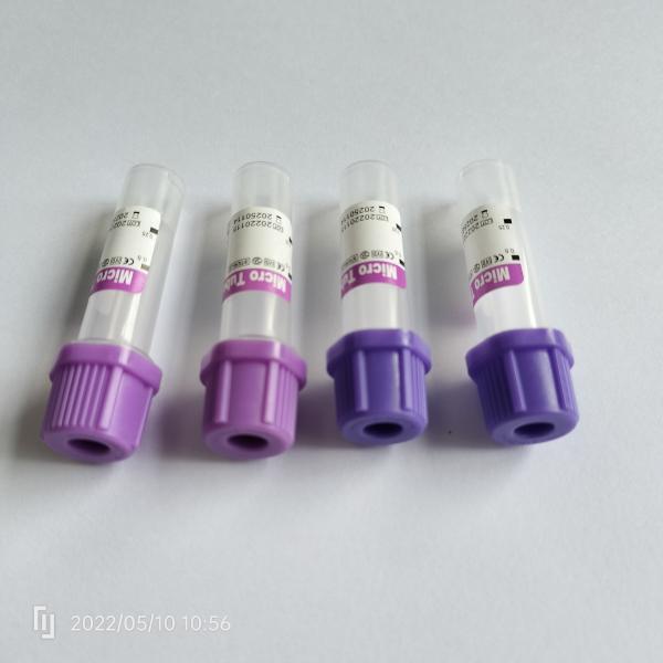 Quality PP Anticoagulant Micro EDTA Tubes Blood Storage Lavender Top for sale