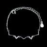 China Luxury 925 Sterling Silver Jewelry , Cubic Zirconia 925 Silver Heart Bracelet factory