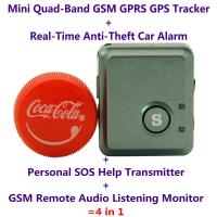 China V8S Mini GPS Tracker+Anti-Burglar Alarm+Personal SOS Help Alarm Transmitter+Spy GSM Audio Listening Transmitter Bug for sale