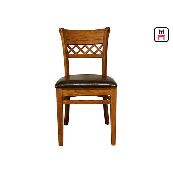 Quality American Style All Wood Dining Room Chairs , Traditional Wooden Dining Chairs for sale