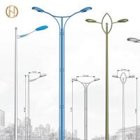 Quality 2020 New Product Hot Dip Galvanized Single Double Arm Street Light Pole for sale