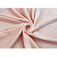 China Stretchy Micro Velvet Fabric / Misty Rose Outdoor Velvet Fabric 160cm Width factory