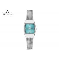 China Water Resistant Ladies Silver Bracelet Watch , Blue Dial Ladies Watches Steel Belt factory