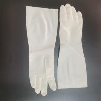 Quality Waterproof Kitchen Dishwashing Gloves 38cm Household White Nitrile Glove for sale