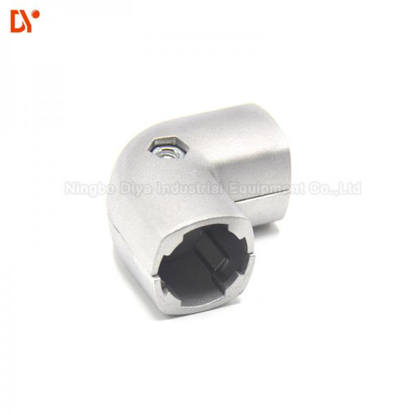 Quality Trolley Lean Tube Connector / Metal Pipe Joints Lightweight Shot Blasting Surface for sale