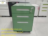 China Drawer Heavy Duty Mobile Pedestal File Steel Cabinet Green H23.62''XW15.74''XD19.68” factory