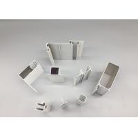 Quality Silver White Color Powder Coated Aluminium Channel Alloy Extrusion Profiles for sale