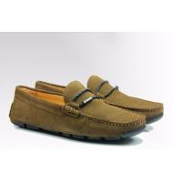 China Handmade Mens Suede Walking Shoes Non Slip Genuine Leather Moccasin Gommino Shoes factory