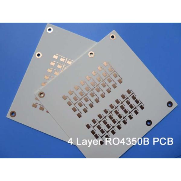 Quality RO4350B 4 Layers 0.8mm Multilayer Circuit Board With White Silkscreen for sale