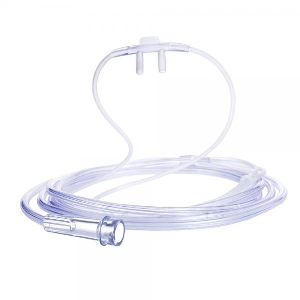 Quality Medical Disposable Soft Nasal Oxygen Cannula  , PVC Transtracheal Oxygen Cannula for sale