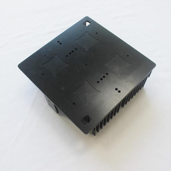 Quality Skived Fin Durable Black Anodized Heat Sink For CNC Machine High Power for sale